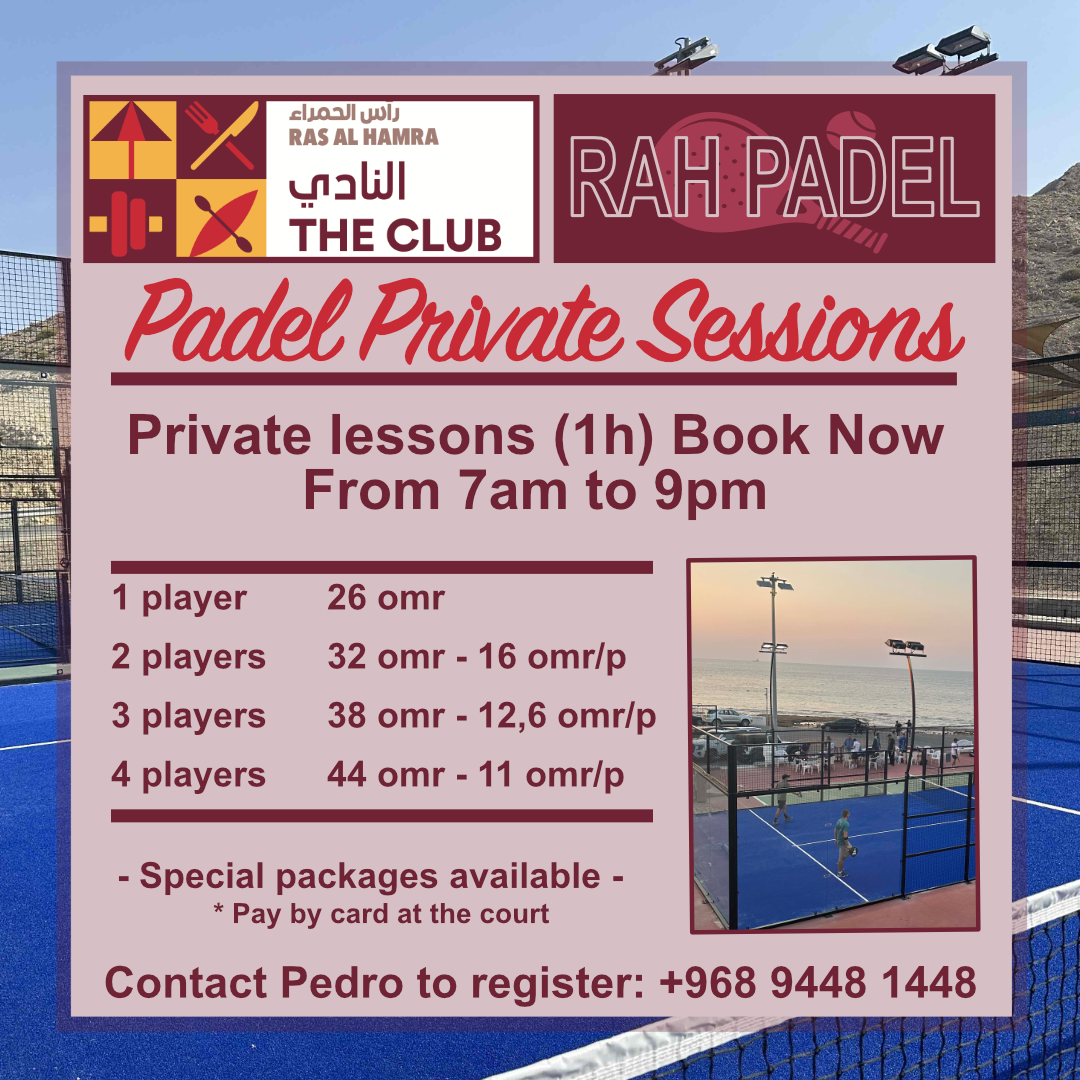 4 PRIVATE PADEL SESSIONS